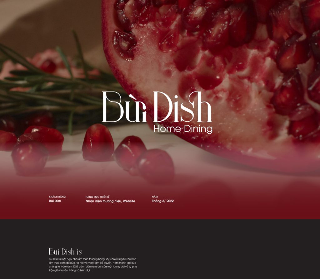 Bui dish project by Cặm Cụi Creative